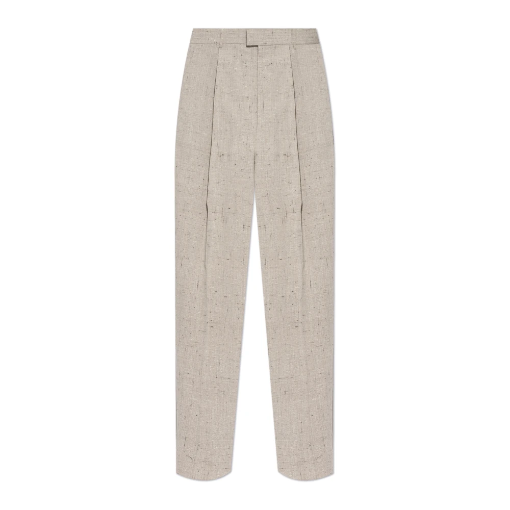 Bottega Veneta Geplooide broek Gray Heren