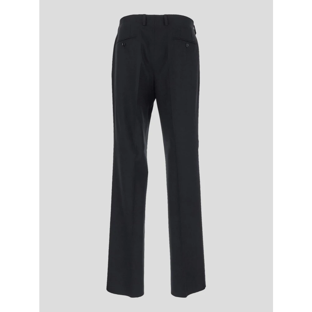 Lardini Wollen Klassieke Broek Black Heren