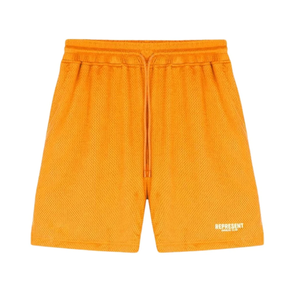 Represent Club Mesh Shorts Orange Heren