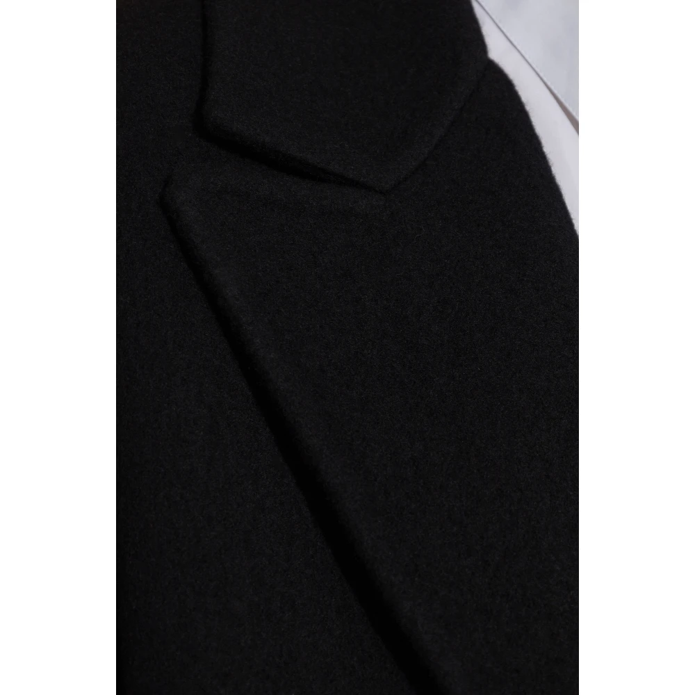 Jil Sander Wollen jas Black Dames