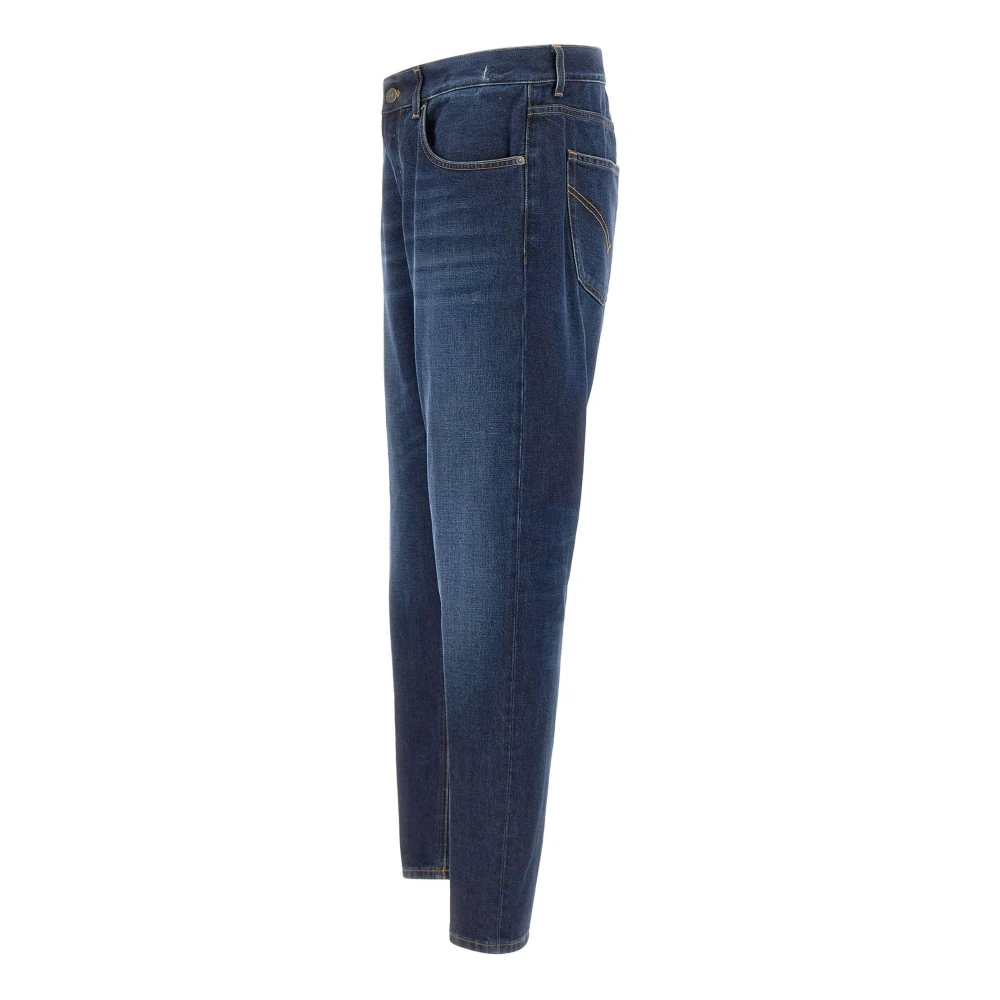Dondup Heren Katoenen Jeans Donker Denimblauw Blue Heren