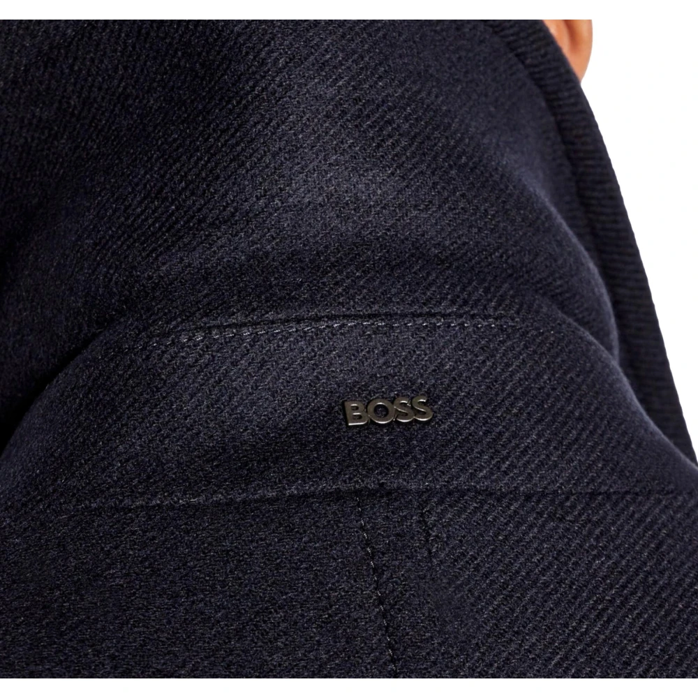 Hugo Boss Dubbelborstige heren peacoat blauw Blue Heren