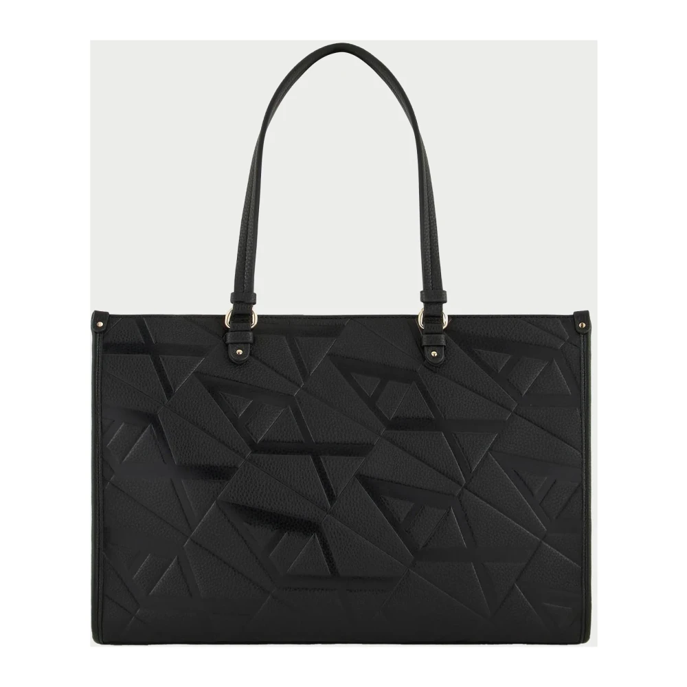 Armani Exchange Zwarte schoudertas met rits Black Dames