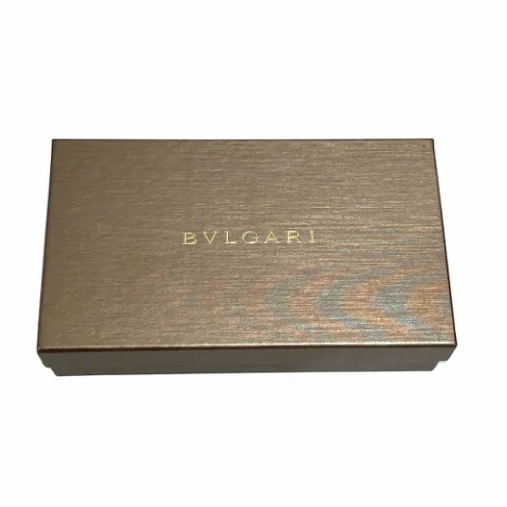 Bvlgari Vintage Pre-owned Leather wallets Black Heren