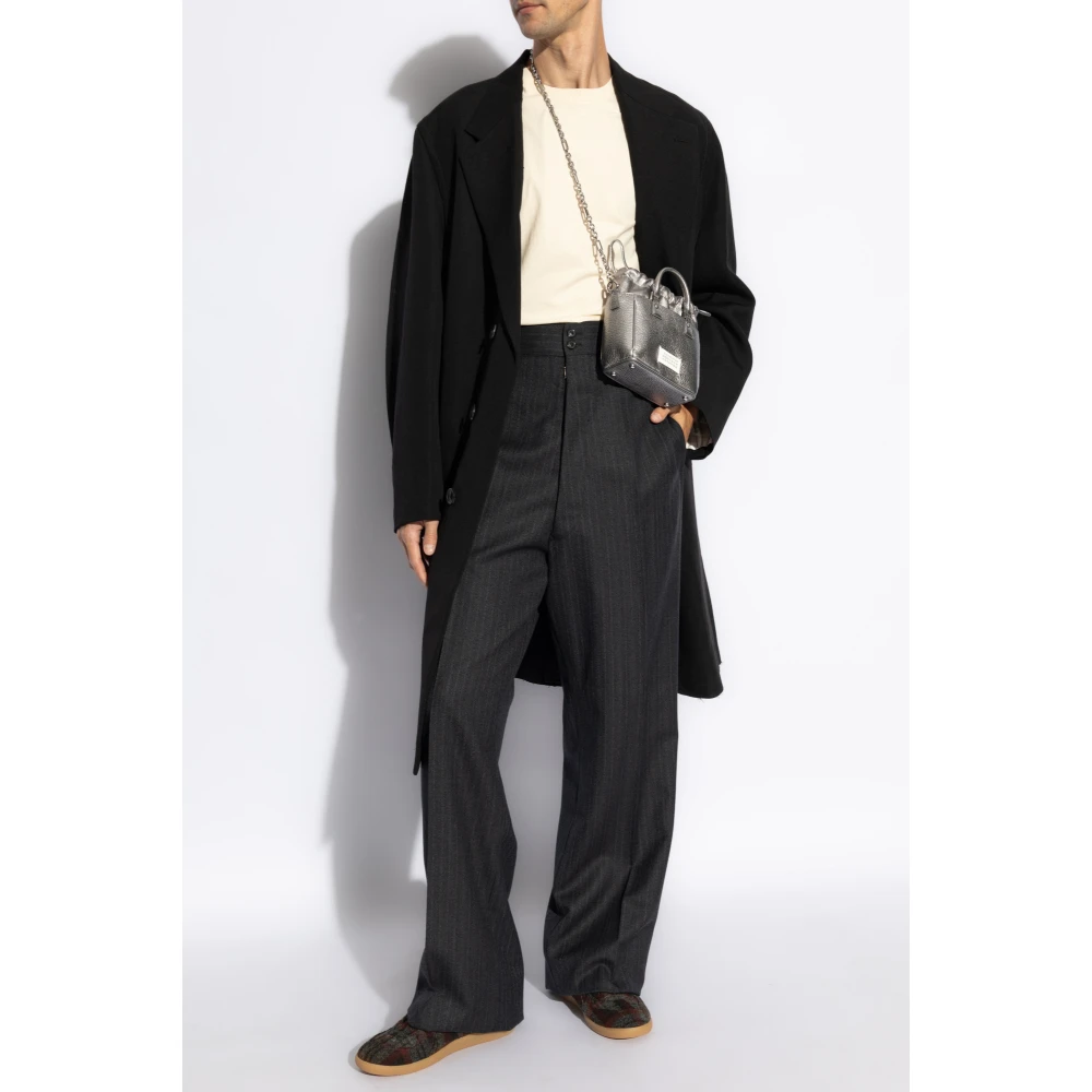 Maison Margiela Broek met krijtstreep patroon Gray Heren