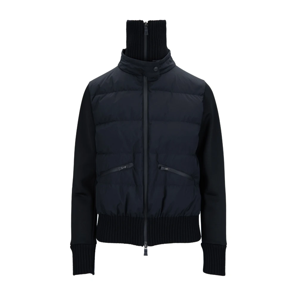 Herno Women's Black Zip-Up Jacket, Snap Button