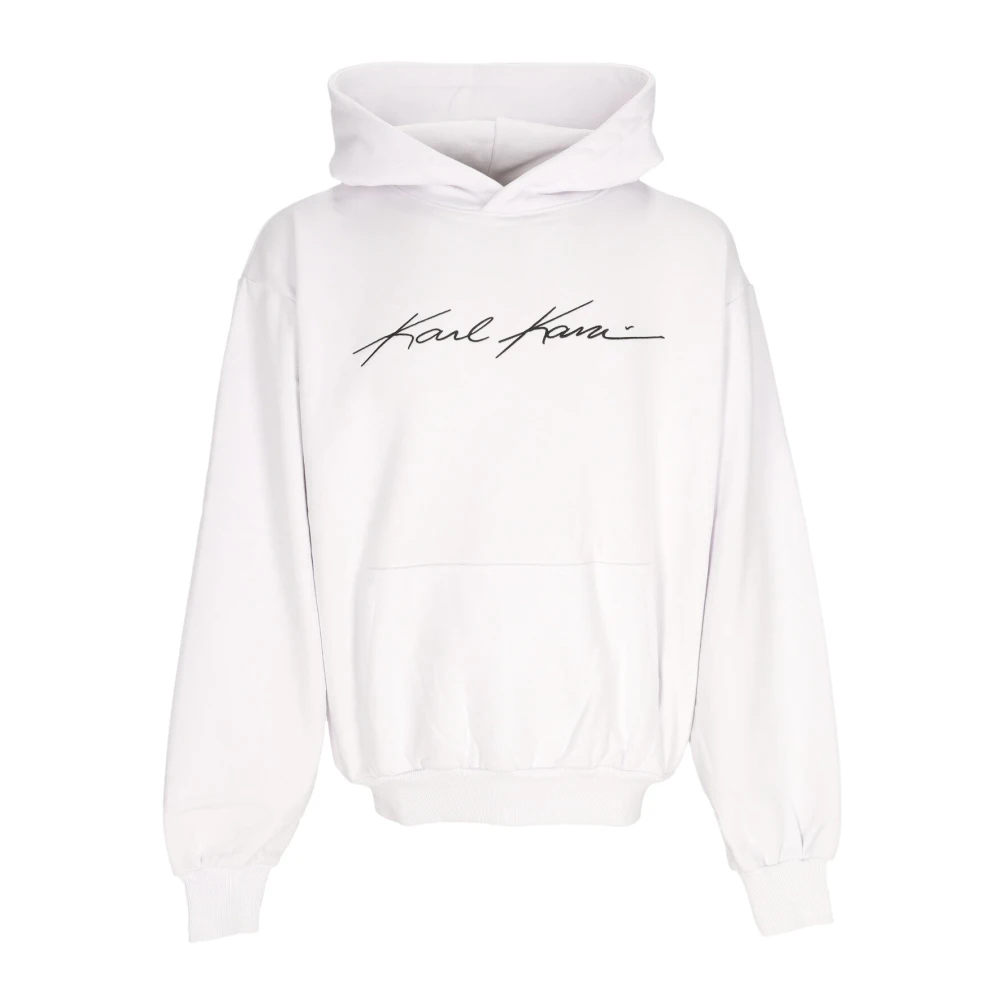 Karl Kani Witte Hoodie Autograph Heavy Sweatshirt White Heren