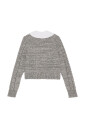 contrast-collar-cable-knit-cardigan