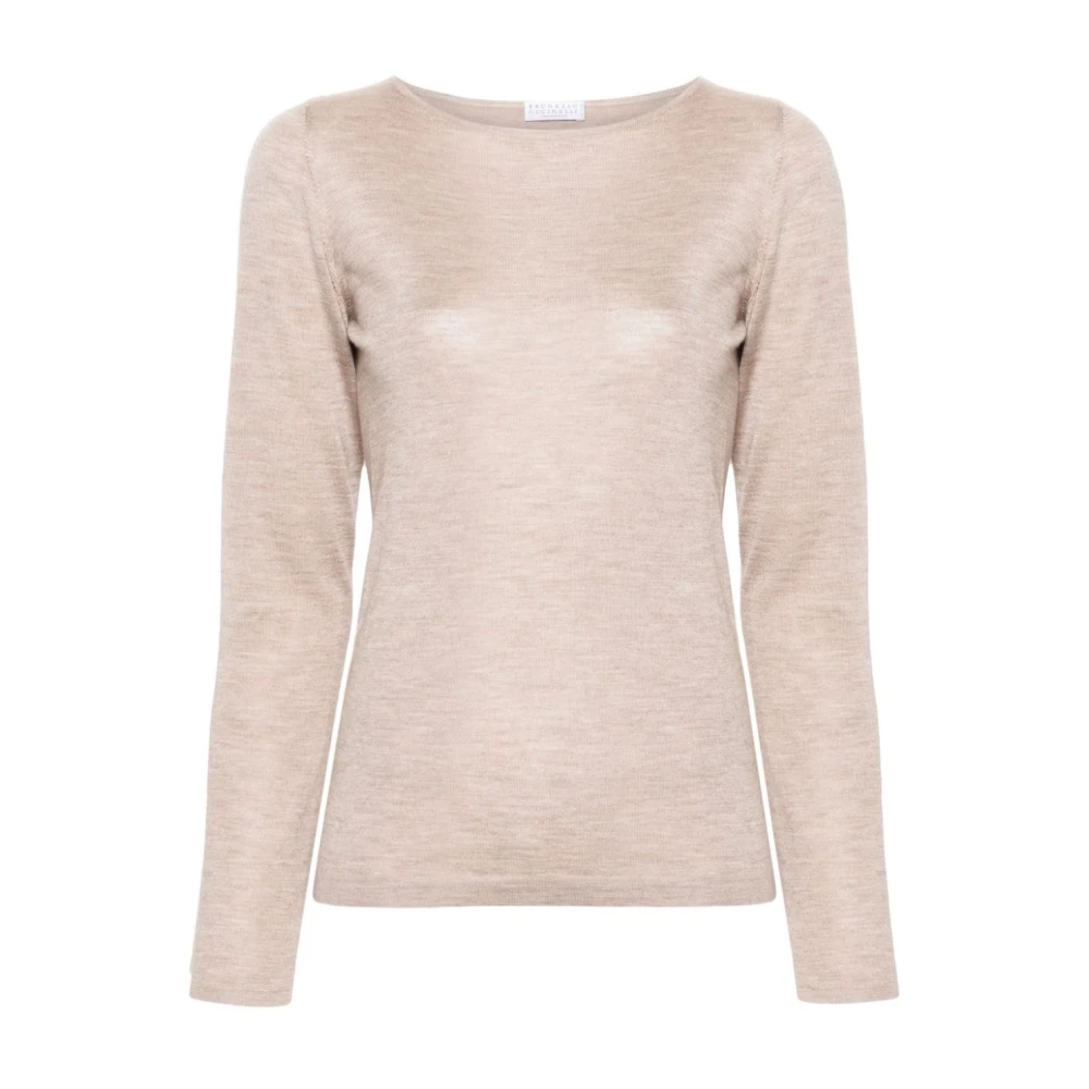 BRUNELLO CUCINELLI Casual Gestreept Jersey T-shirt Pink Dames