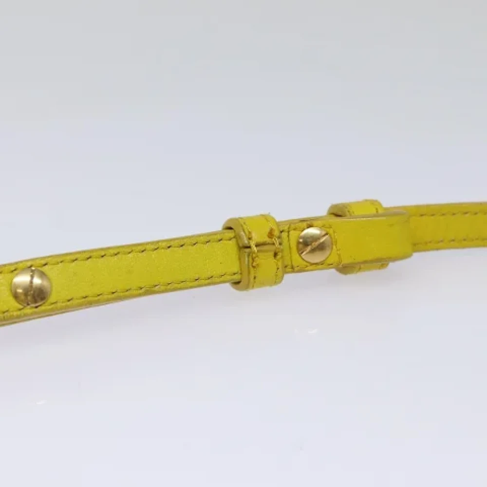Celine Vintage Pre-owned Leather celine-bags Yellow Dames