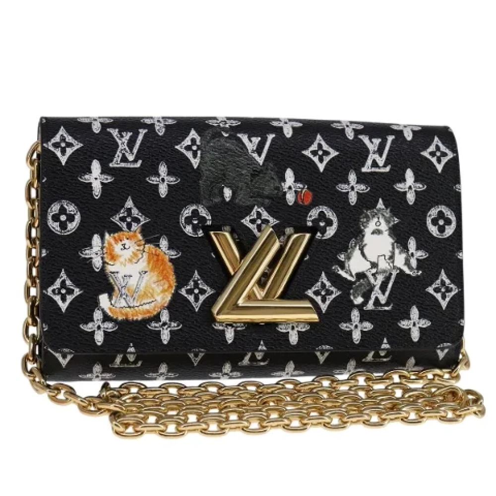 Louis Vuitton Vintage Pre-owned Canvas wallets Black Dames