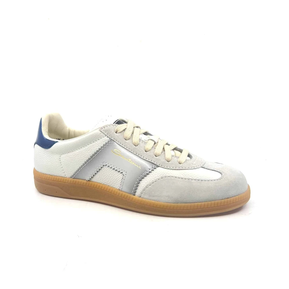 Santoni Low-top Sneaker Heren Schoenen Blauw