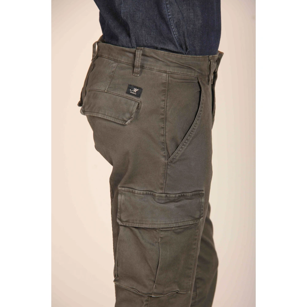 Mason's Extra Slim Fit Cargo Broek Green Heren