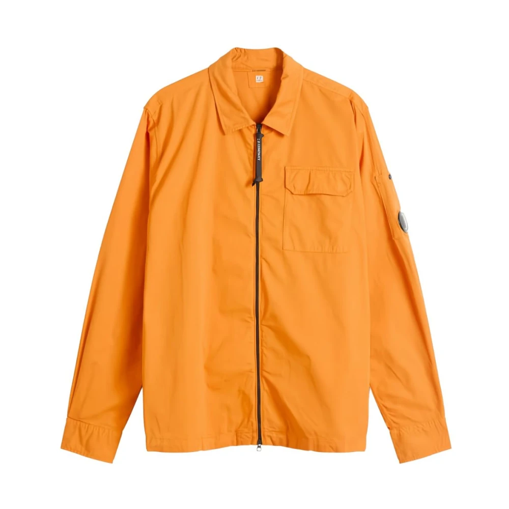 C.p. Company Men's Orange Light Jackets,, Silk Nylon Jackets 2XL