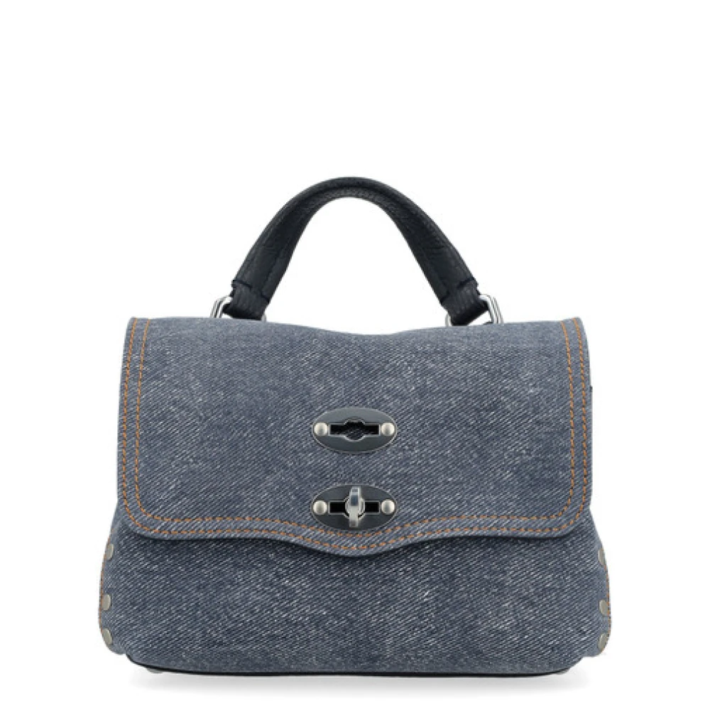 Zanellato Denim Blue Genova Schoudertas Blue Dames