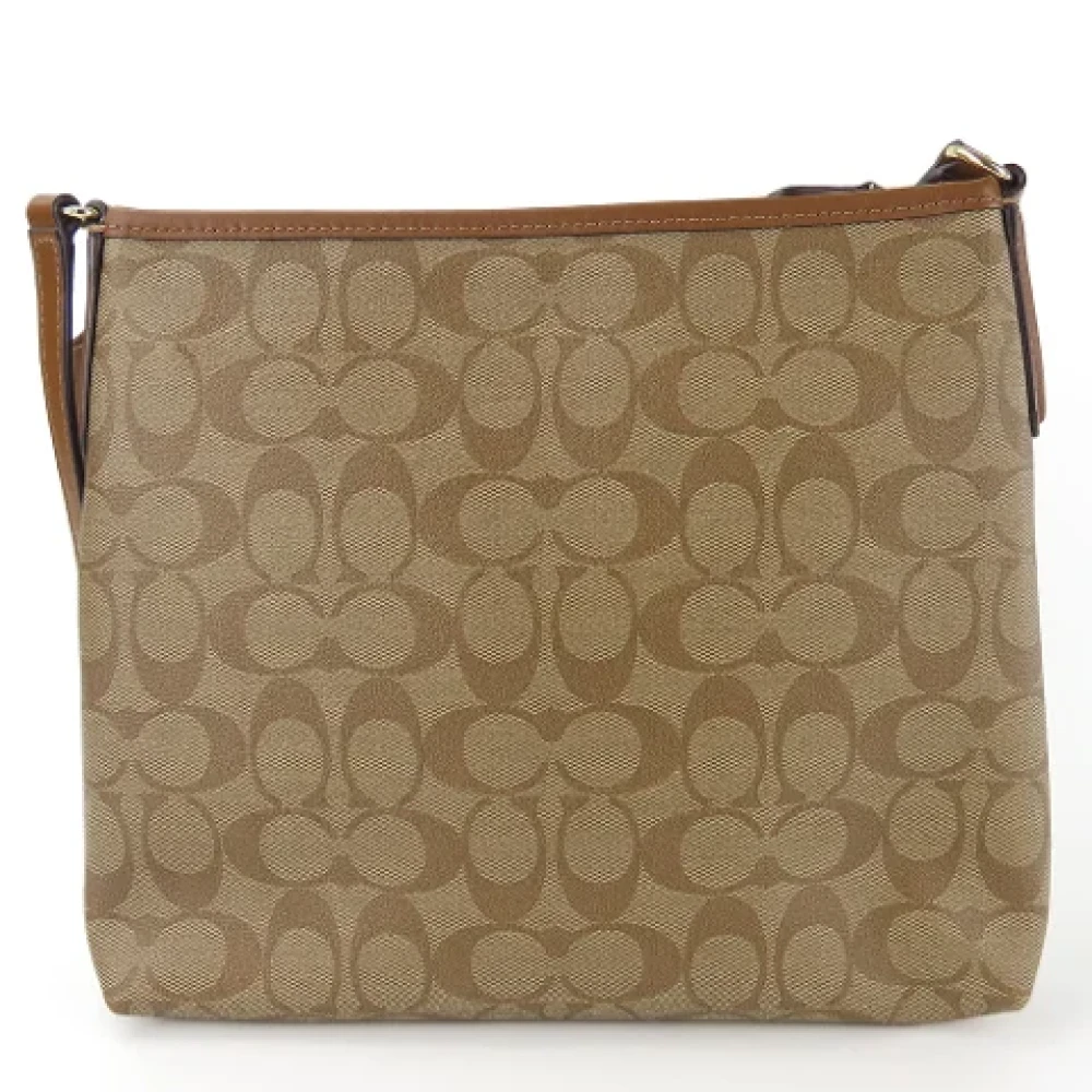 Coach Pre-owned Plastic shoulder-bags Brown Dames