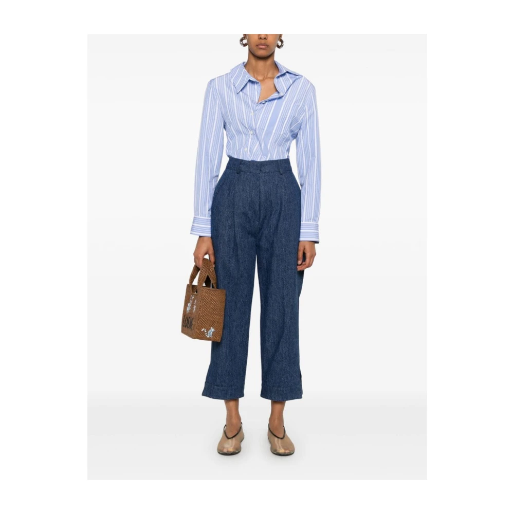 Jejia Denim Broek met Verborgen Voorsluiting Blue Dames
