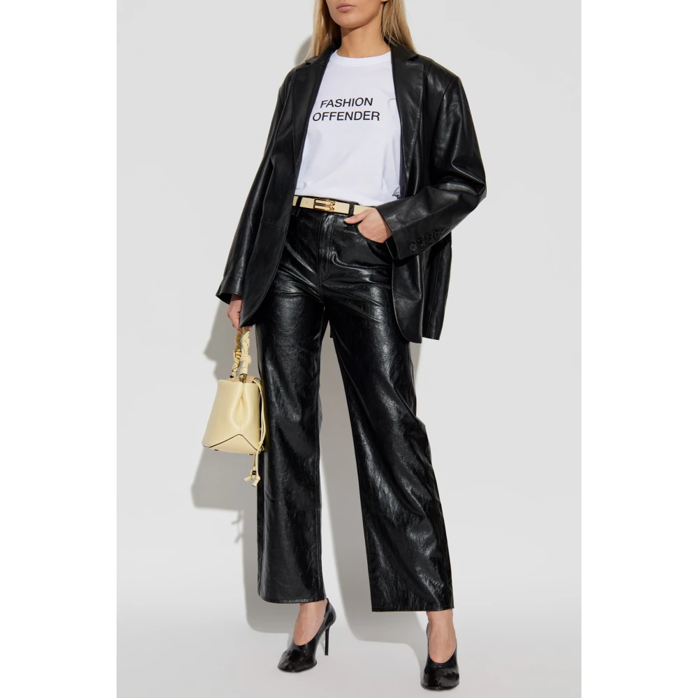 Victoria Beckham T-shirt met print White Dames