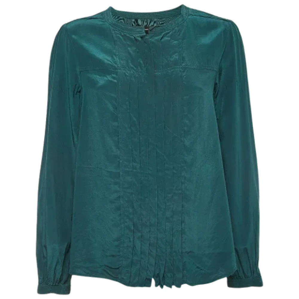 Isabel Marant Pre-owned Silk tops Green Dames