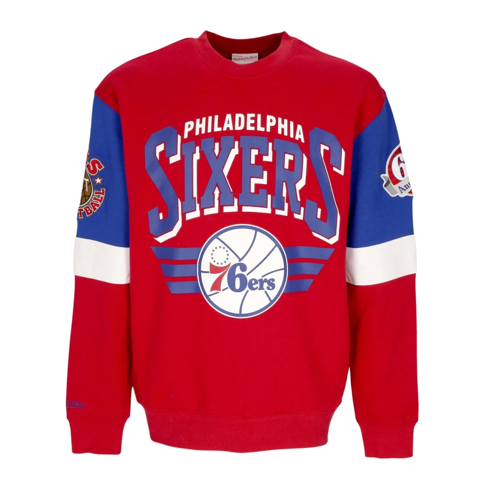 Mitchell & Ness NBA All Over Crew Sweatshirt Multicolor Heren
