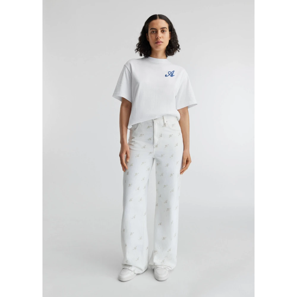 Axel Arigato 10 Jaar Wide-Leg Jeans White Dames