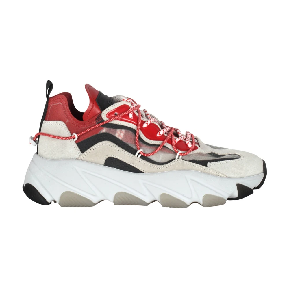 ASH Sneakers van mesh en suède met trekkingveters Dames Schoenen Veelkleurig Multicolor