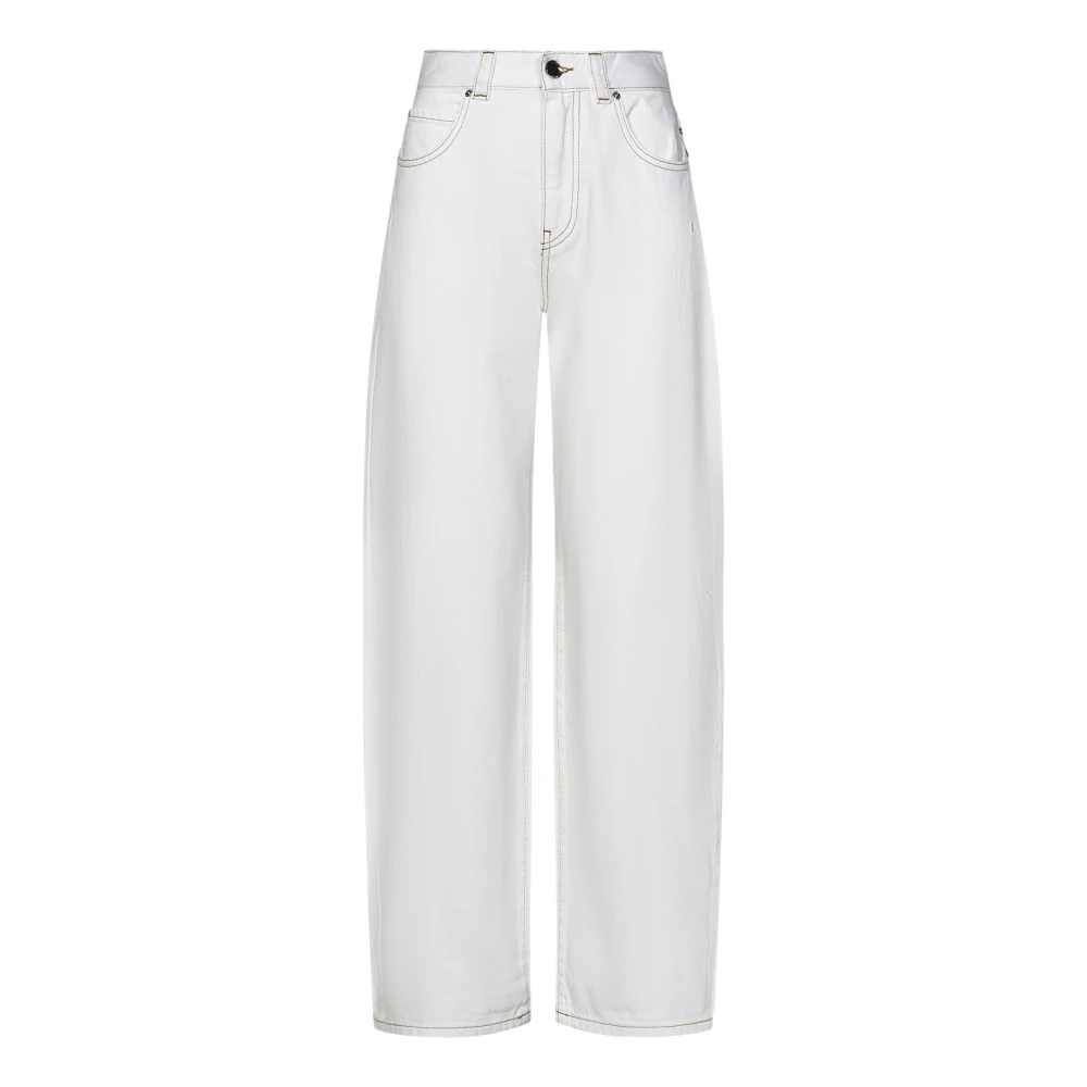 Pinko Loose-fit Jeans White Dames