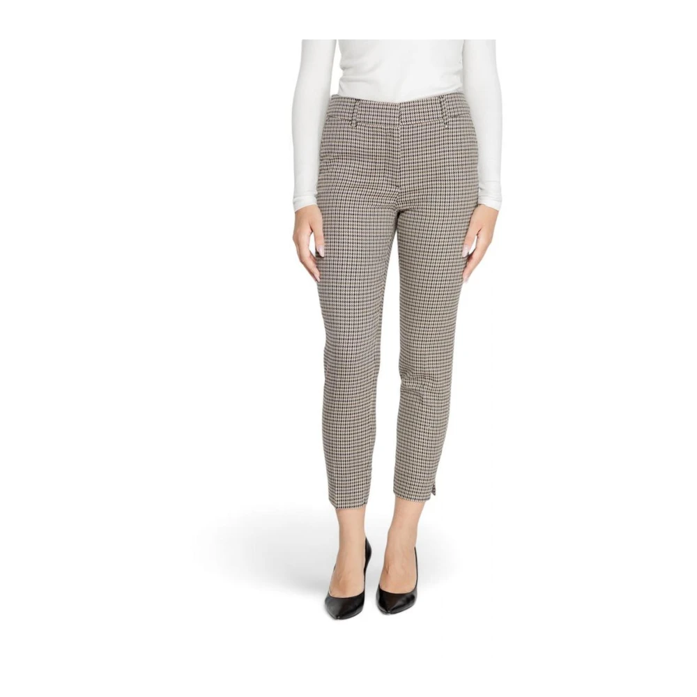 Only Beige Mix Dames Herfst Broek Beige Dames