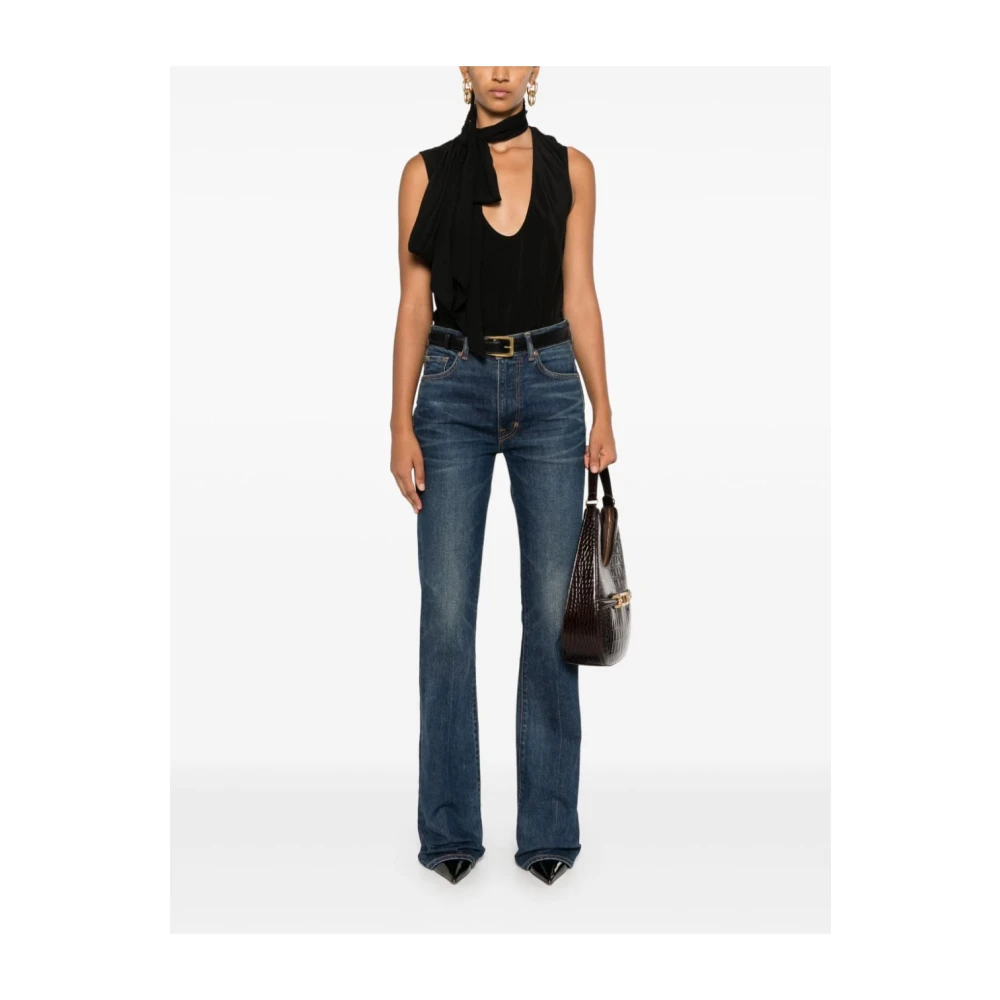 Tom Ford Blauwe Jeans Damesmode Aw24 Blue Dames