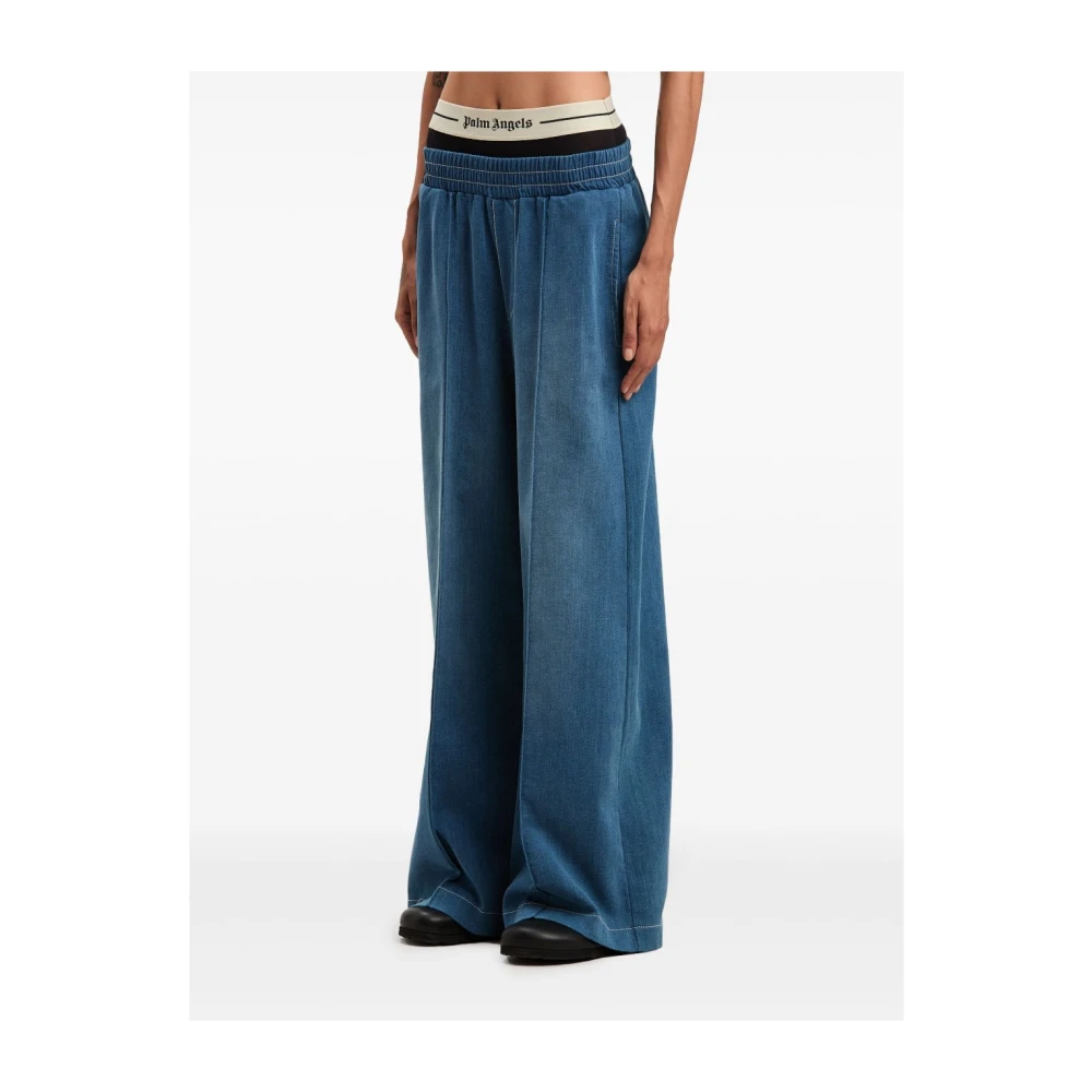 Palm Angels Blauwe Jeans Casual Chic Stijl Blue Dames