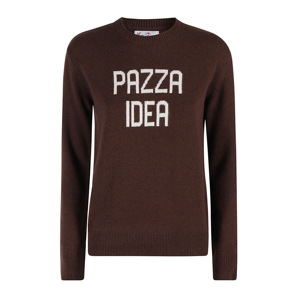 MC2 Saint Barth Stijlvolle Crewneck Sweater Brown Dames