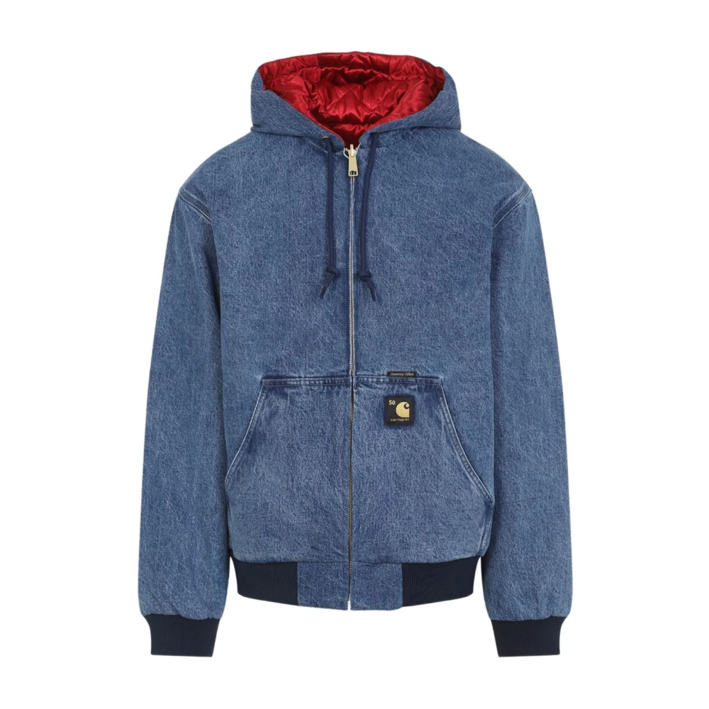 Carhartt Wip Men's Blue Denim Cotton Jacket