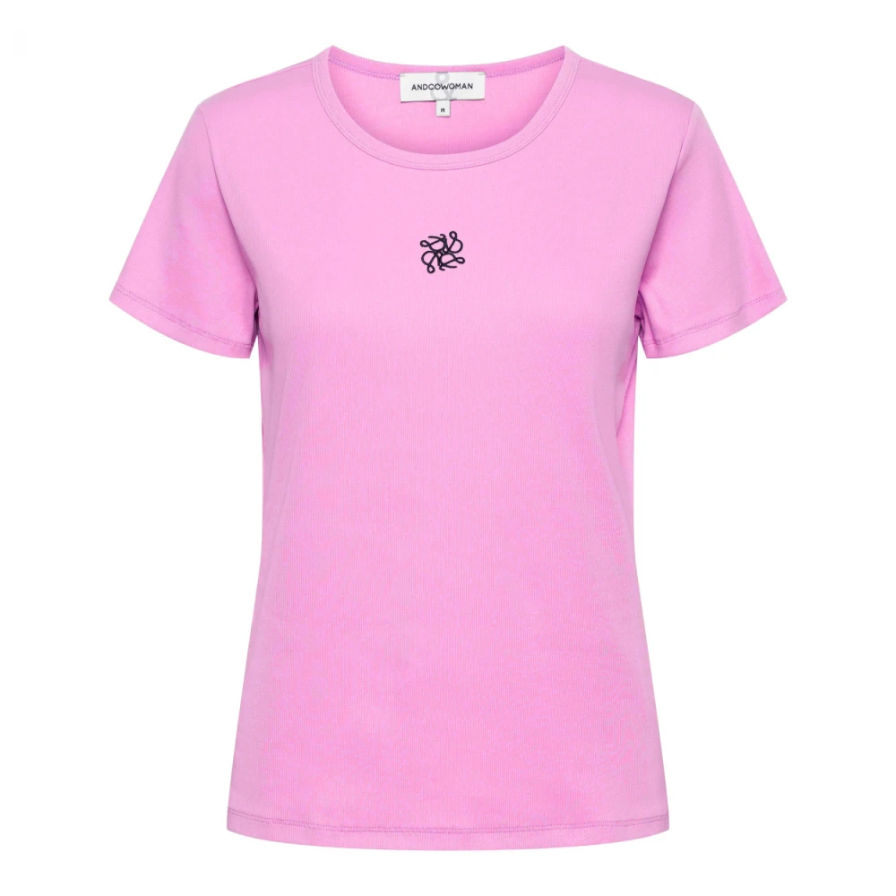 &Co Woman T-shirt met ronde hals Pink Dames