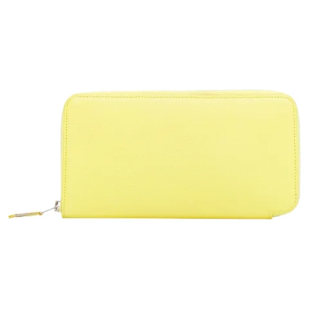Hermès Vintage Pre-owned Leather wallets Yellow Dames