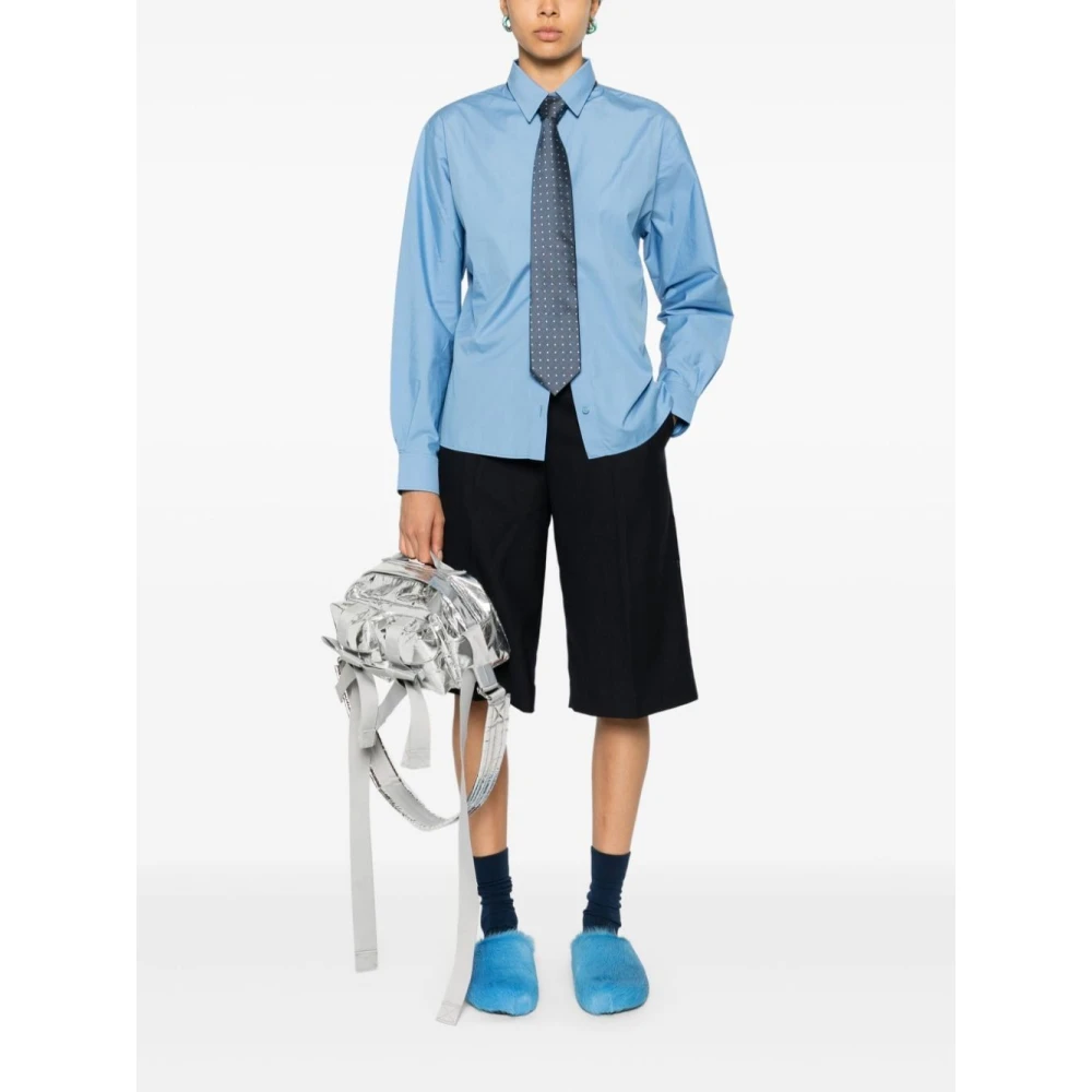 Marni Casual Katoenen Overhemd voor Mannen Blue Dames