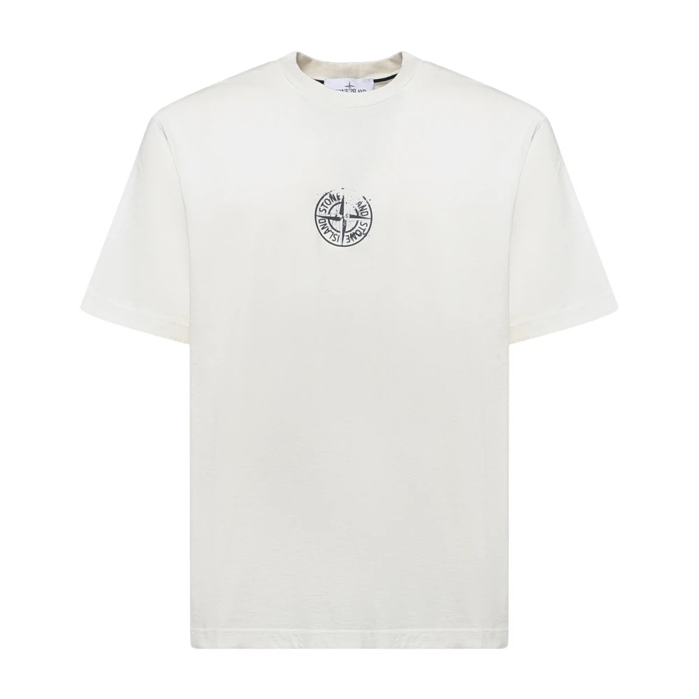 Stone Island Compass 2100001 T-Shirt - Male - T-Shirts - Beige - L - Tops - Image 2