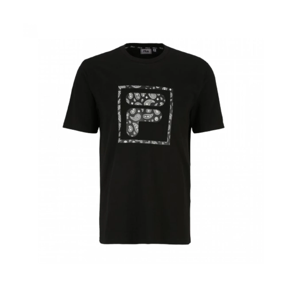 Fila Zwarte Longyan T-shirt Black Heren