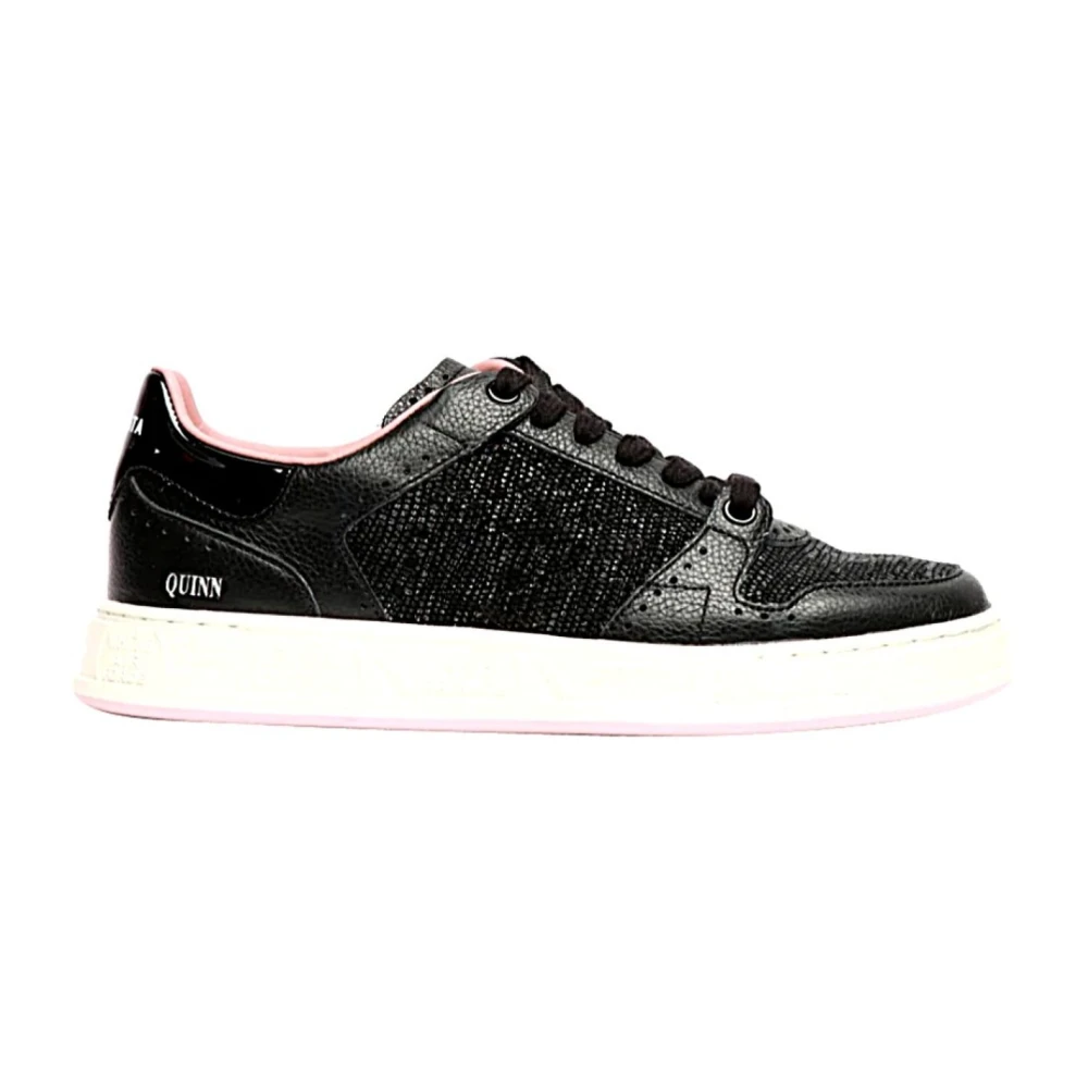 Premiata Quenn D Pelle e Lurex Dames Schoenen Zwart