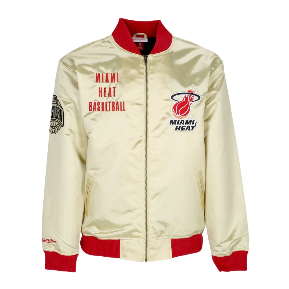 Mitchell & Ness Miami Heat NBA Team Bomberjack Yellow Heren