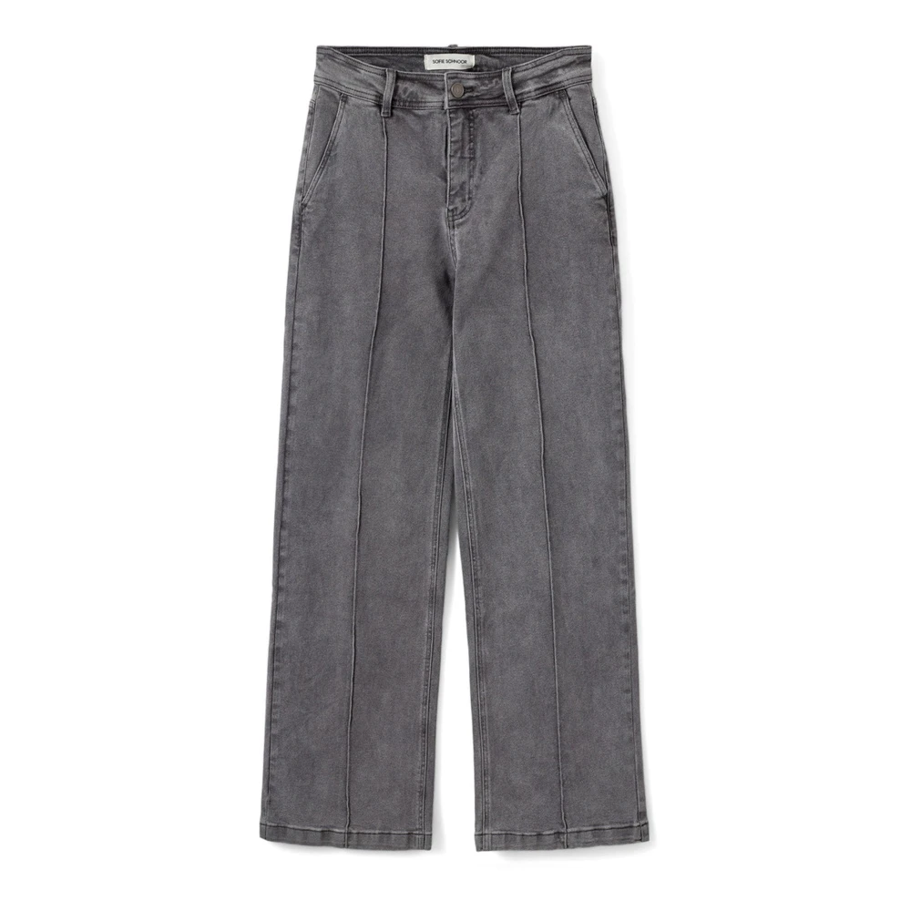 Sofie Schnoor Gray Wide Jeans - Female - Wide Jeans - Xs - Jeans