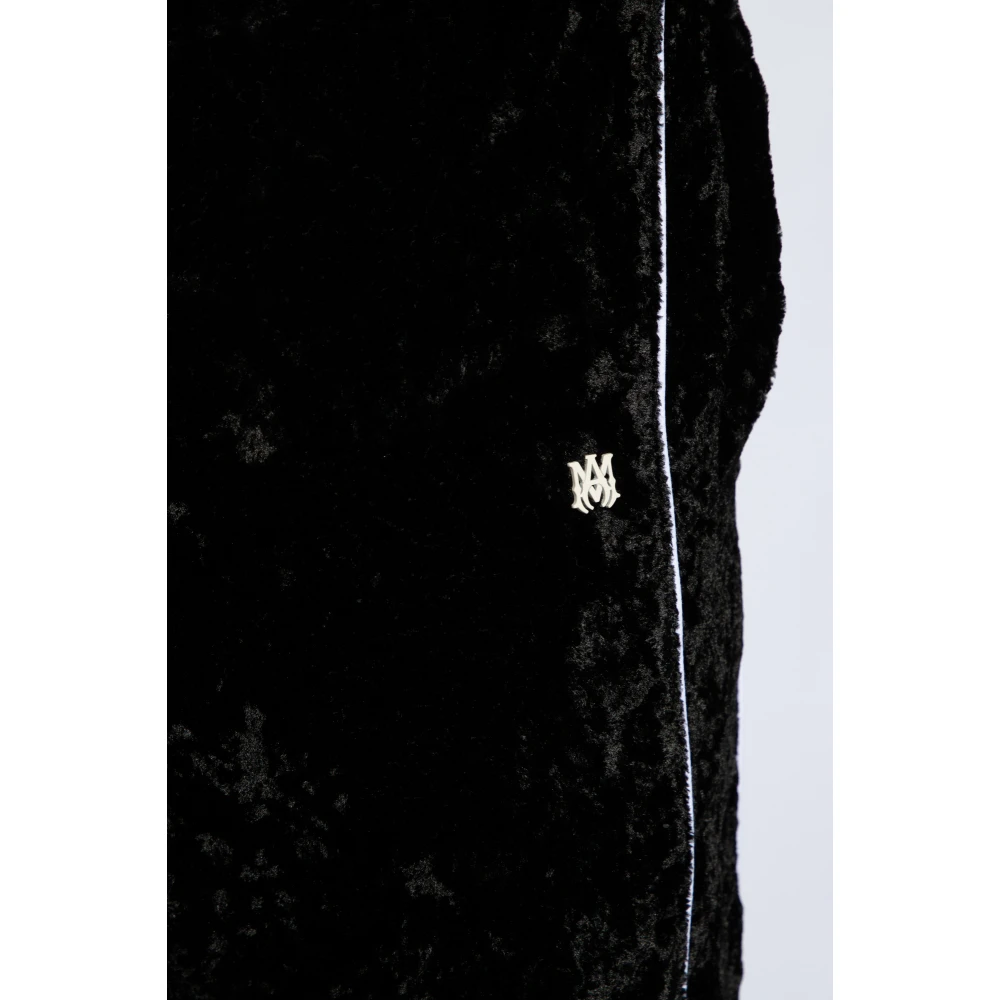 Amiri Veloursweatpants met logo Black Heren
