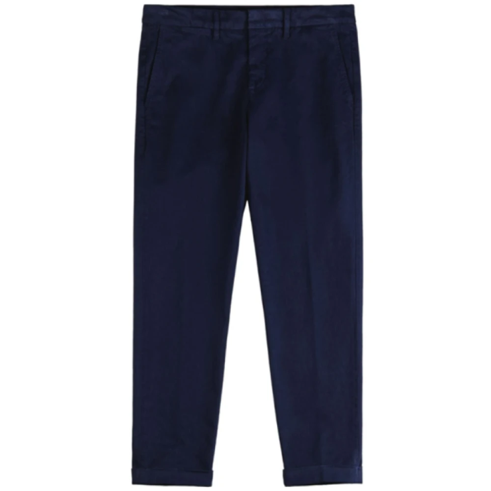 Fay Donkerblauwe Katoenen Straight Leg Jeans Blue Heren