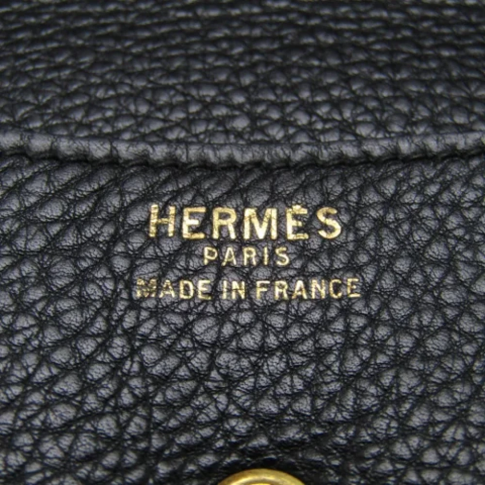 Hermès Vintage Pre-owned Leather clutches Black Dames