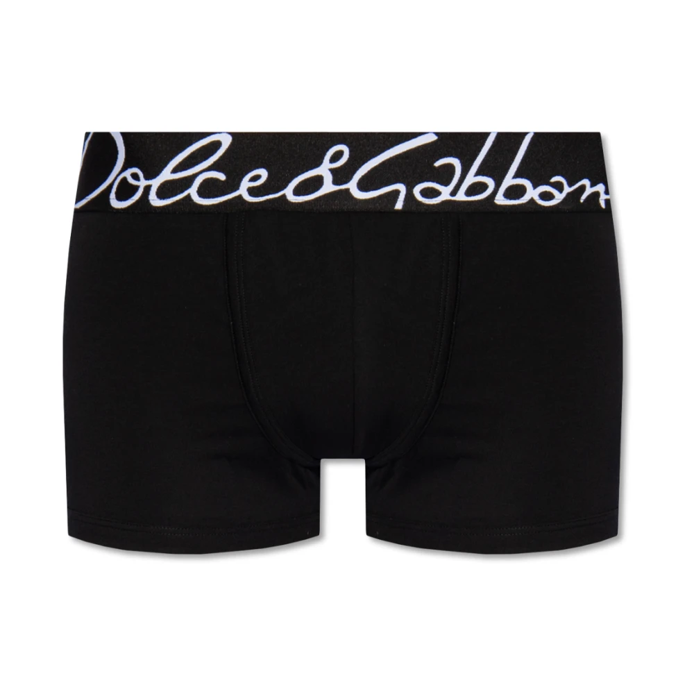 Dolce & Gabbana Boxershorts met logo Black Heren