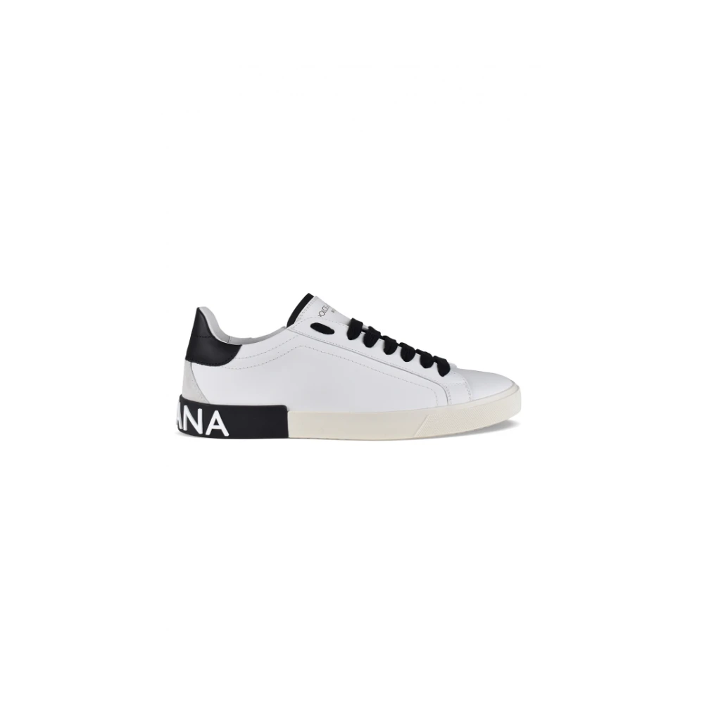 Dolce & Gabbana Homme Blanc - Portofino Baskets - Chaussures - Taille: 40 Eu