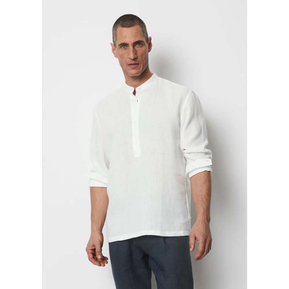 Marc O'Polo Slip-on shirt regular White Heren