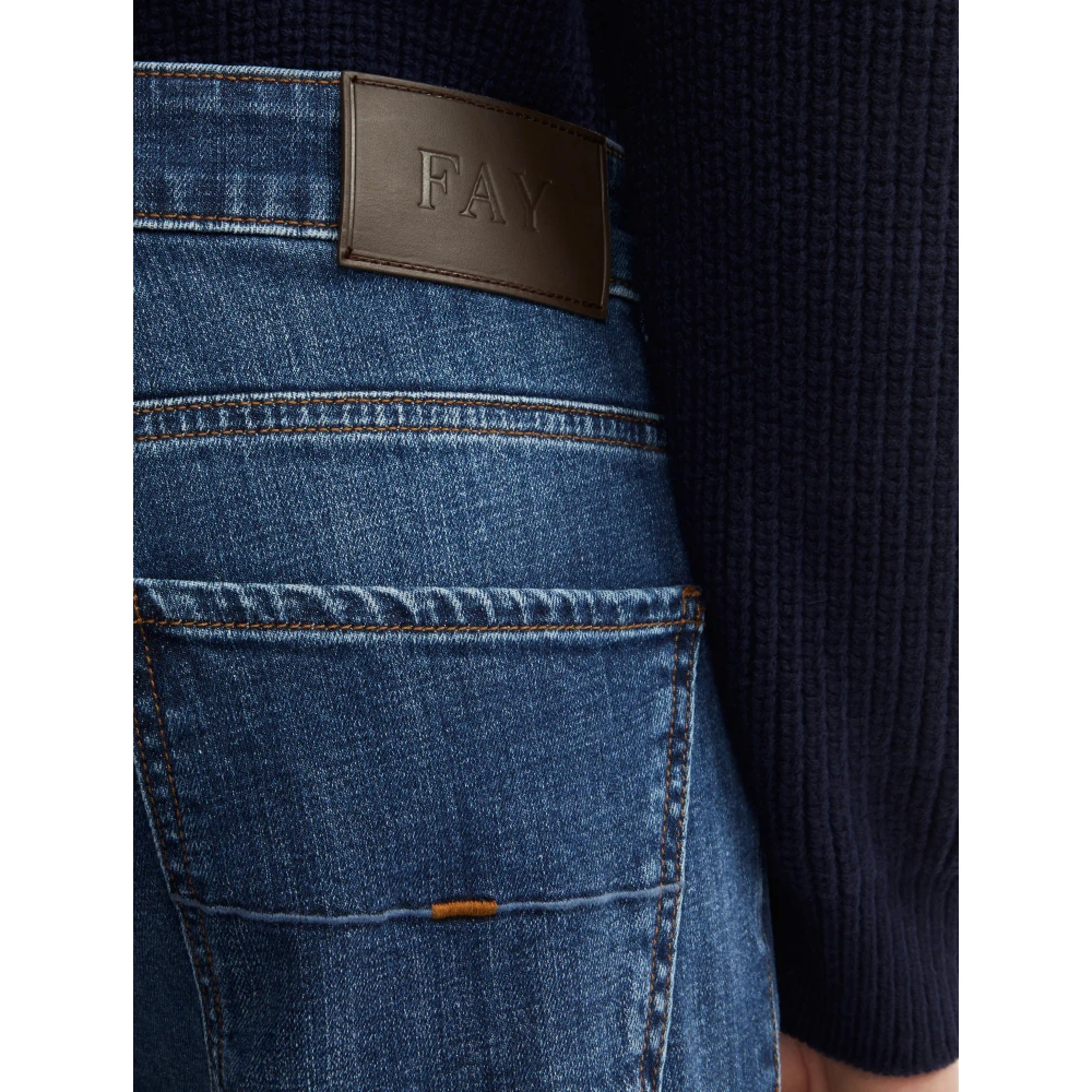 Fay Casual Broeken voor Vrouwen Blue Heren