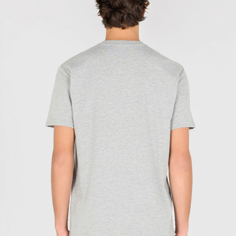 Roberto Cavalli Dierenprint T-shirt met logo Gray Heren