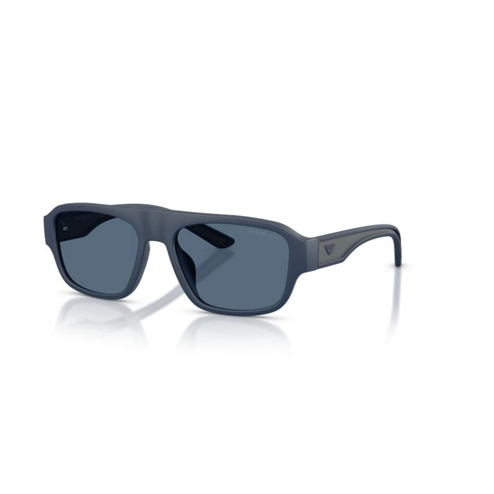 Emporio Armani Blue Sunglasses, Male, 55 Mm, Square Sunglasses