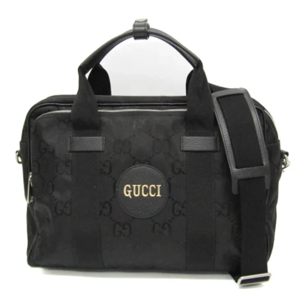 Gucci Vintage Pre-owned Canvas gucci-bags Black Heren